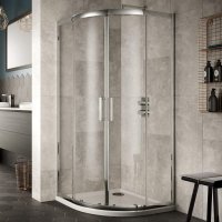 Sommer 8 800mm Double Door Quadrant Shower Enclosure - Chrome