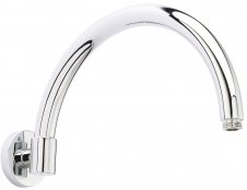 Bayswater Chrome Wall Mounted Curved Shower Arm
