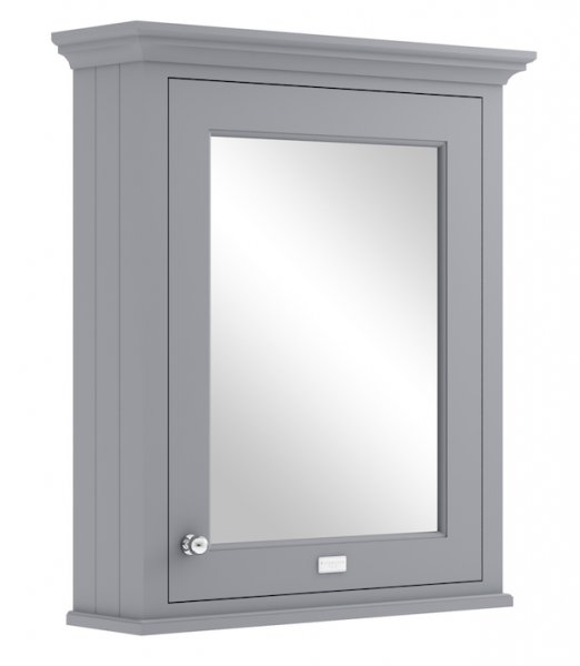 Bayswater 600mm Plummett Grey Mirror Wall Cabinet