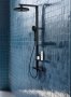 Ideal Standard Ceratherm ALU+ Shower System with Exposed Shower Mixer - Silk Black