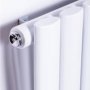 DQ Heating Cove 1800 x 295mm Vertical Single Column White Radiator