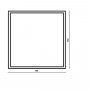 The White Space Frame Illuminated LED Bathroom Mirror - 700mm X 700mm -