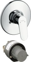 Hansgrohe Focus Manual Shower Mixer Set for Concealed Installation - Chrome