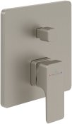 Villeroy & Boch Subway 3.0 2 Outlet Concealed Single-Lever Bath-Shower Mixer - Matt Brushed Nickel