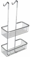 The White Space Rectangular Shower Basket - Chrome