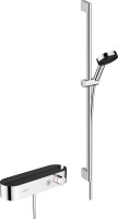 Hansgrohe Pulsify Select S Shower System 105 3jet Relaxation with Showertablet 400, Shower Bar 90cm & Accessories - Chrome