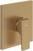 Villeroy & Boch Architectura Square Concealed Bath or Shower Mixer - Brushed Gold