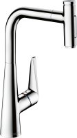 Hansgrohe Talis Select M51 Single Lever Kitchen Mixer with Pull-Out Spray - Chrome