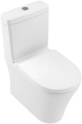 Villeroy & Boch O.Novo Comfort Height Close-Coupled Rimless Washdown Toilet - White Alpin