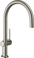 Hansgrohe Talis M54 Single Lever Kitchen Mixer 220, Single Spray Mode - Stainless Steel Finish