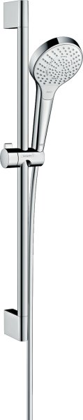 Hansgrohe Croma Select S Shower Set 110 Multi Ecosmart with Shower Rail 65cm - White/Chrome