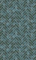 Kinewall Blue Green Herringbone 1000mm x 2500mm Panel