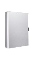 Tavistock Slide 500 x 700mm 1 Door Illuminated Mirror Cabinet with Shaver Socket