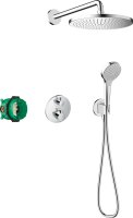 Hansgrohe Croma Shower System 280 1jet with Ecostat S - Chrome