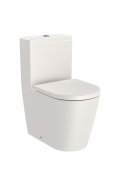 Roca Inspira Compact Round Close-Coupled Rimless Toilet - Beige