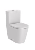 Roca Inspira Compact Round Close-Coupled Rimless Toilet - Pearl