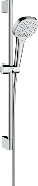 Hansgrohe Croma Select E Shower Set 110 Multi Ecosmart with Shower Rail 65cm - White/Chrome