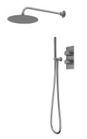 Tavistock Quantum Dual Function Shower System with Handset & Overhead Shower - Gunmetal