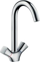 Hansgrohe Logis M31 2-Handle Kitchen Mixer 220, Single Spray Mode - Chrome