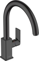 Hansgrohe Vernis Shape M35 Single Lever Kitchen Mixer 210 with Swivel Spout - Matt Black