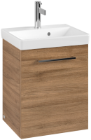 Villeroy & Boch Avento 400mm 1 Right Hand Door Vanity Unit - Oak Kansas