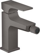 Hansgrohe Metropol Single Lever Bidet Mixer with Lever Handle & Push-Open Waste - Brushed Black Chrome