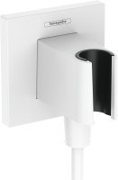 Hansgrohe Fixfit E Wall Outlet with Shower Holder - Matt White