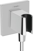 Hansgrohe Fixfit E Wall Outlet with Shower Holder - Chrome