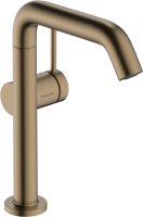 Hansgrohe Tecturis S Single Lever Basin Mixer 210 Fine Coolstart Ecosmart+ with Swivel Spout & Waste Set - Brushed Bronze