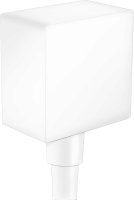 Hansgrohe Fixfit Wall Outlet Square with Non-Return Valve - Matt White