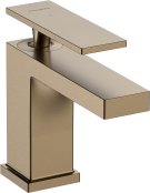 Hansgrohe Tecturis E Pillar Tap 80 Ecosmart+ with Lever Handle for Cold Water Or Pre-Adjusted Water without Waste Set - Brushed Bronze