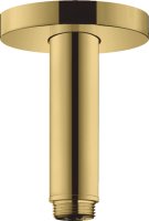 Hansgrohe Ceiling Connector S 100mm - Polished Gold-Optic