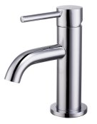 The White Space Pin Lux Mini Mono Basin Mixer - Chrome