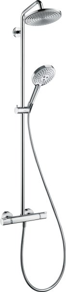 Hansgrohe Raindance S Showerpipe 240 1jet with Thermostatic Shower Mixer - Chrome