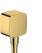 Hansgrohe Fixfit Wall Outlet with Non-Return Valve - Polished Gold-Optic