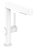 Hansgrohe Finoris Single Lever Basin Mixer 230 with Pull-Out Spray, 2jet & Waste Set - Matt White