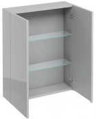 Britton Bathrooms Light Grey Double Door Wall Unit