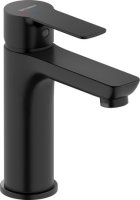 Duravit D-Code Single Lever Medium FreshStart Basin Mixer w/ MinusFlow - Matt Black