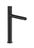 Roca Nu XL Basin Mixer with Stripe Handle - Titanium Black