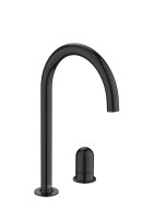 Roca Nu Large Deck-Mounted 2 Hole Basin Mixer with Dome Handle - Titanium Black