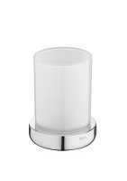 Roca Tempo Over Countertop Glass Tumbler - Chrome