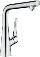 Hansgrohe Metris Select M71 Single Lever Kitchen Mixer 320, Single Spray Mode - Chrome