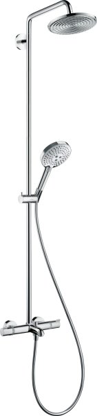 Hansgrohe Raindance S Showerpipe 240 1jet with Thermostatic Bath Mixer - Chrome