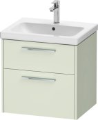 Duravit D-Code 584mm x 460mm 2 Drawer Wall Hung Vanity Unit - Pale Green