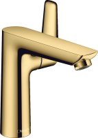 Hansgrohe Talis E Single Lever Basin Mixer 150 with Pop-Up Waste - Polished Gold-Optic