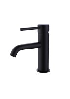 The White Space Pin Lux Mono Basin Mixer - Matt Black