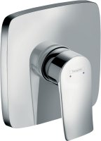 Hansgrohe Metris Single Lever Manual Shower Mixer Soft Cube for Concealed Installation - Chrome