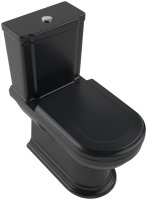 Villeroy & Boch Hommage Close-Coupled Washdown Toilet - Black