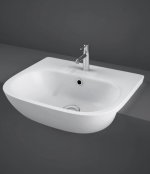 RAK Tonique 52cm 1 Tap Hole Semi Recessed Basin