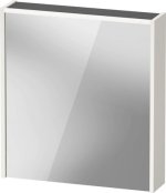 Duravit D-Code 650mm x 700mm Illuminated Left Opening Mirror Cabinet - Gloss White